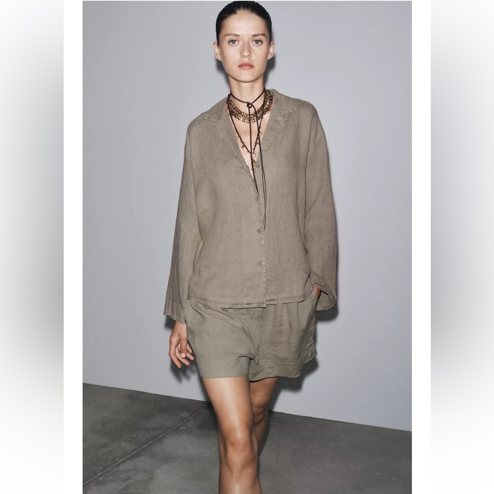 100% Linen ZARA shorts